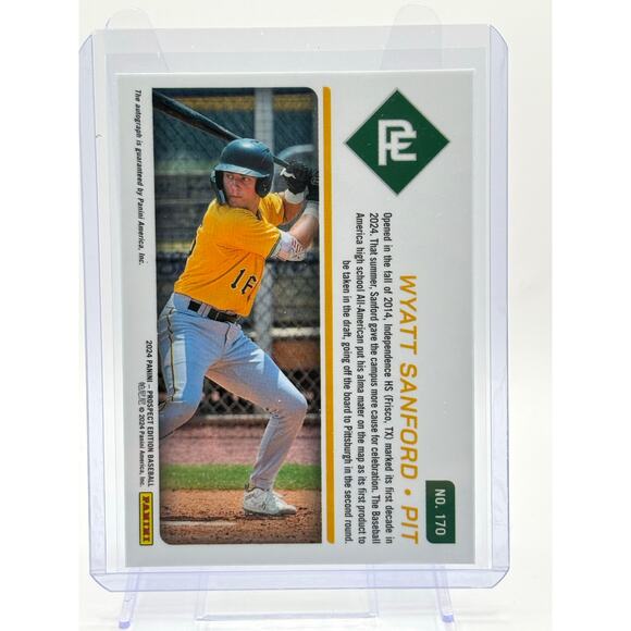 2024 Panini Prospect Edition Wyatt Sanford Prospect Ticket Auto Pirates - Picture 2 of 2